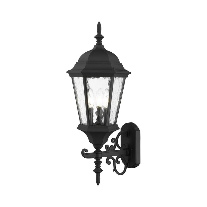 Livex Lighting 75467-14 Three Light Outdoor Wall Lantern, Textured Black