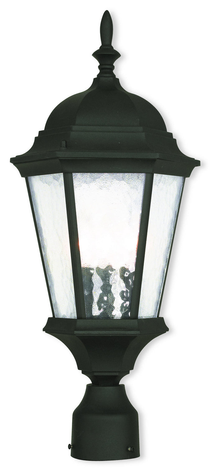 Livex Lighting 75468-14 Three Light Post-Top Lanterm, Textured Black