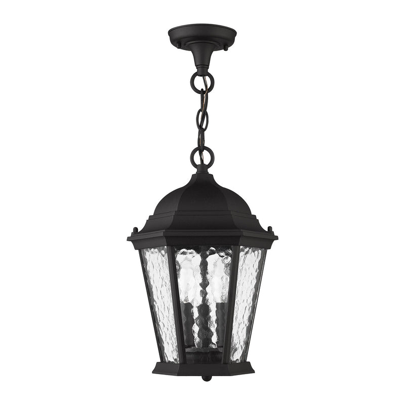 Livex Lighting 75469-14 Three Light Outdoor Pendant, Textured Black