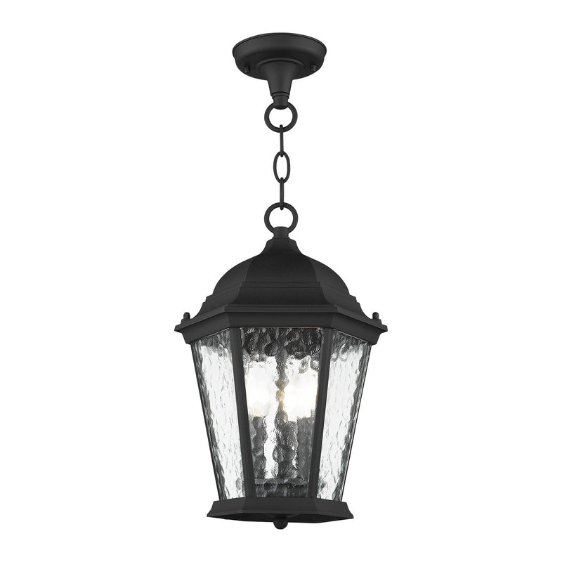 Livex Lighting 75469-14 Three Light Outdoor Pendant, Textured Black