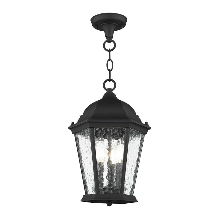 Livex Lighting 75469-14 Three Light Outdoor Pendant, Textured Black