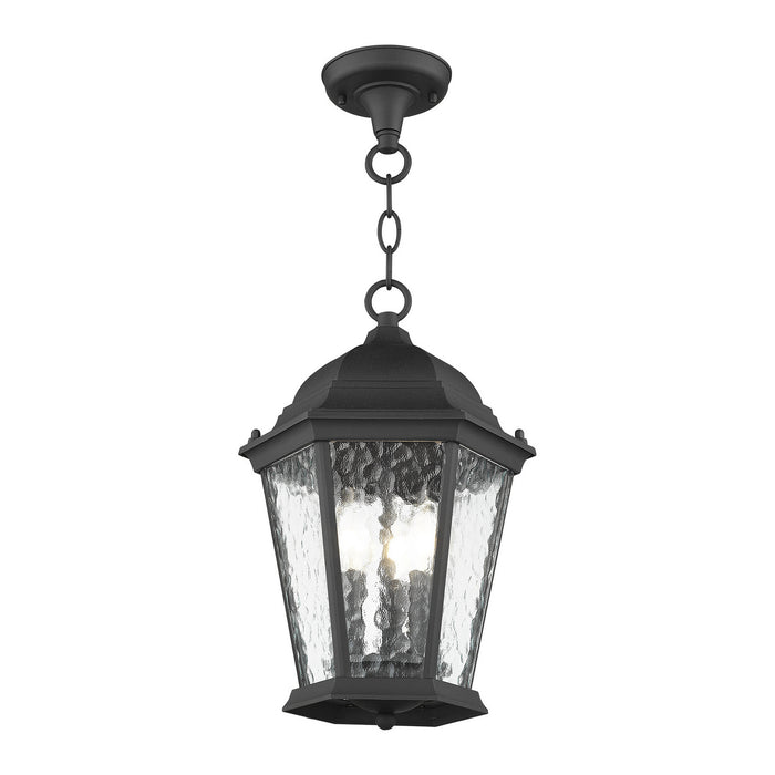 Livex Lighting 75469-14 Three Light Outdoor Pendant, Textured Black