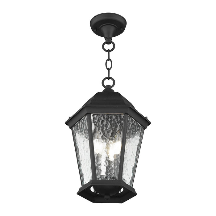Livex Lighting 75469-14 Three Light Outdoor Pendant, Textured Black