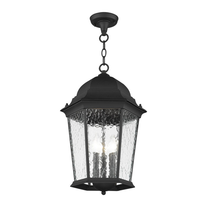 Livex Lighting 75475-14 Three Light Outdoor Pendant, Textured Black