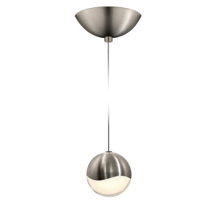 Sonneman 2912.13-MED LED Pendant, Satin Nickel