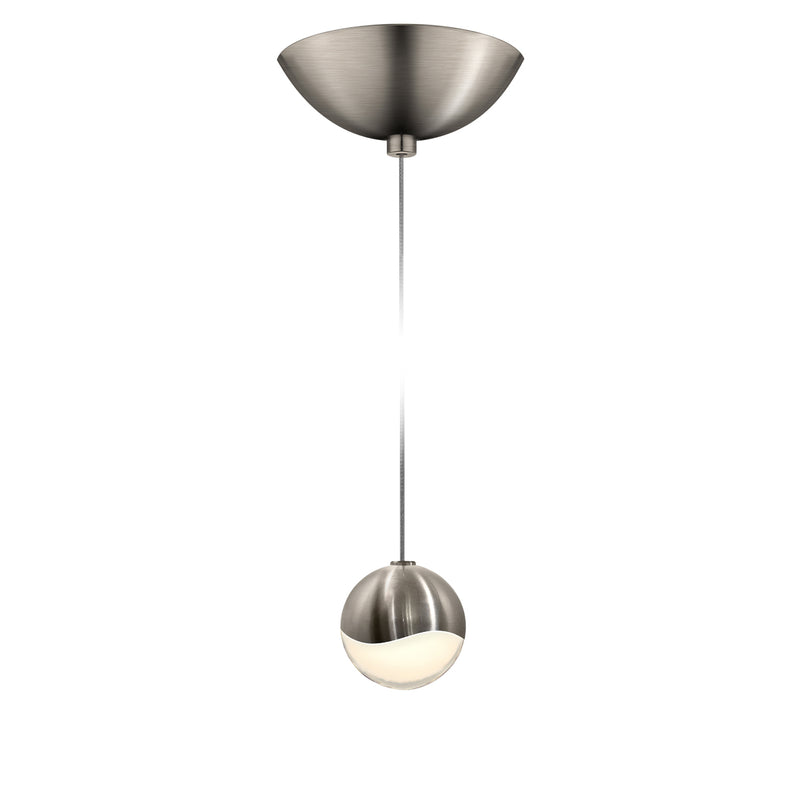 Sonneman 2912.13-SML LED Pendant, Satin Nickel