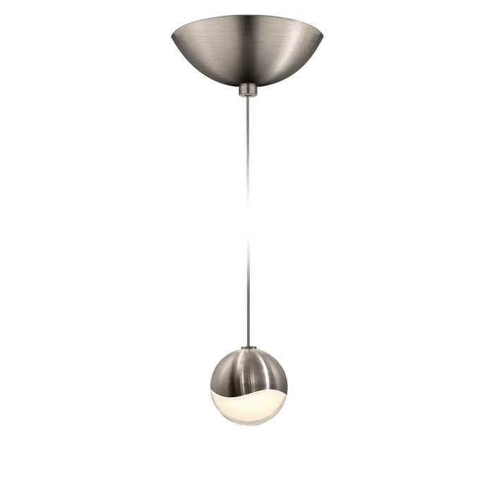 Sonneman 2912.13-SML LED Pendant, Satin Nickel