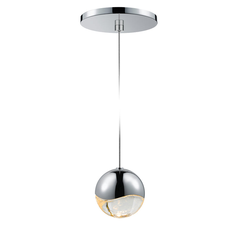 Sonneman 2913.01-MED LED Pendant, Polished Chrome