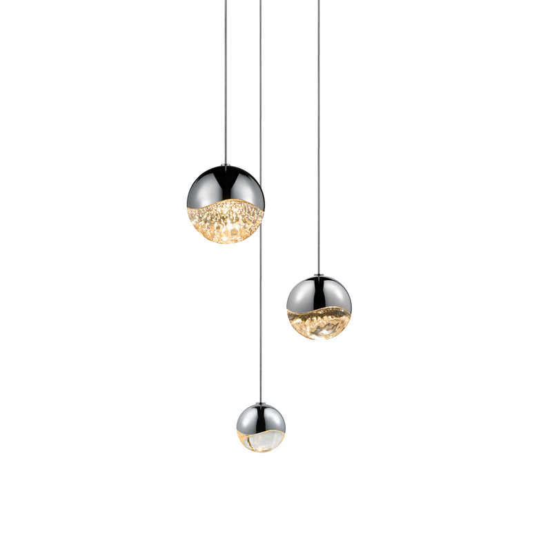 Sonneman 2914.01-AST LED Pendant, Polished Chrome