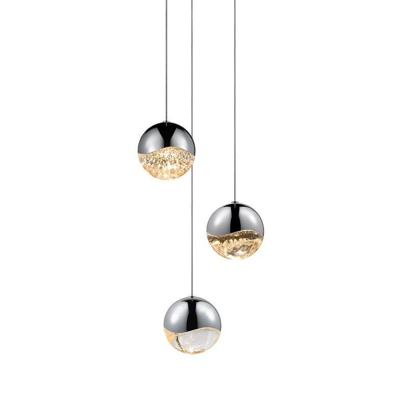 Sonneman 2914.01-LRG LED Pendant, Polished Chrome