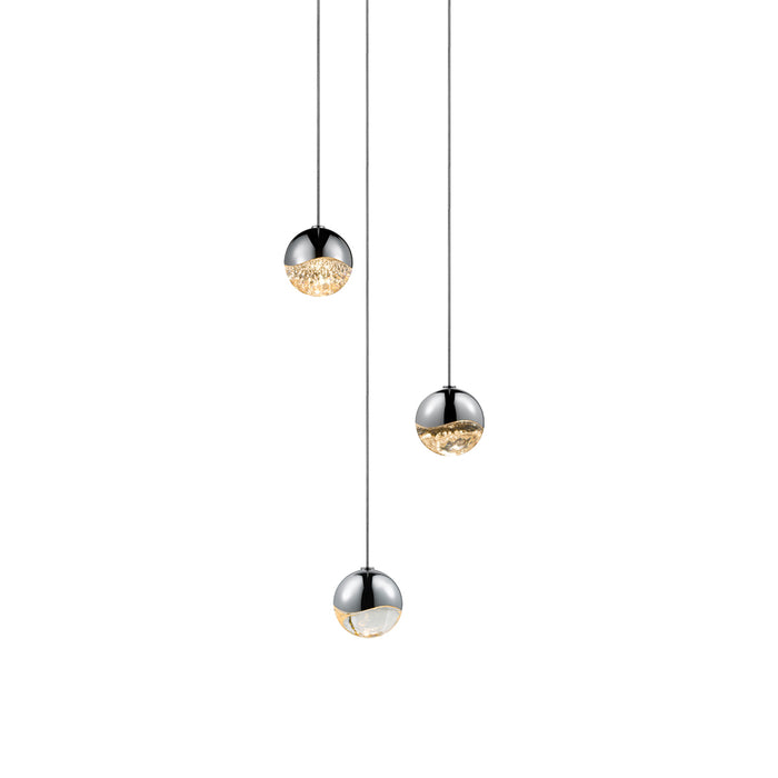 Sonneman 2914.01-SML LED Pendant, Polished Chrome