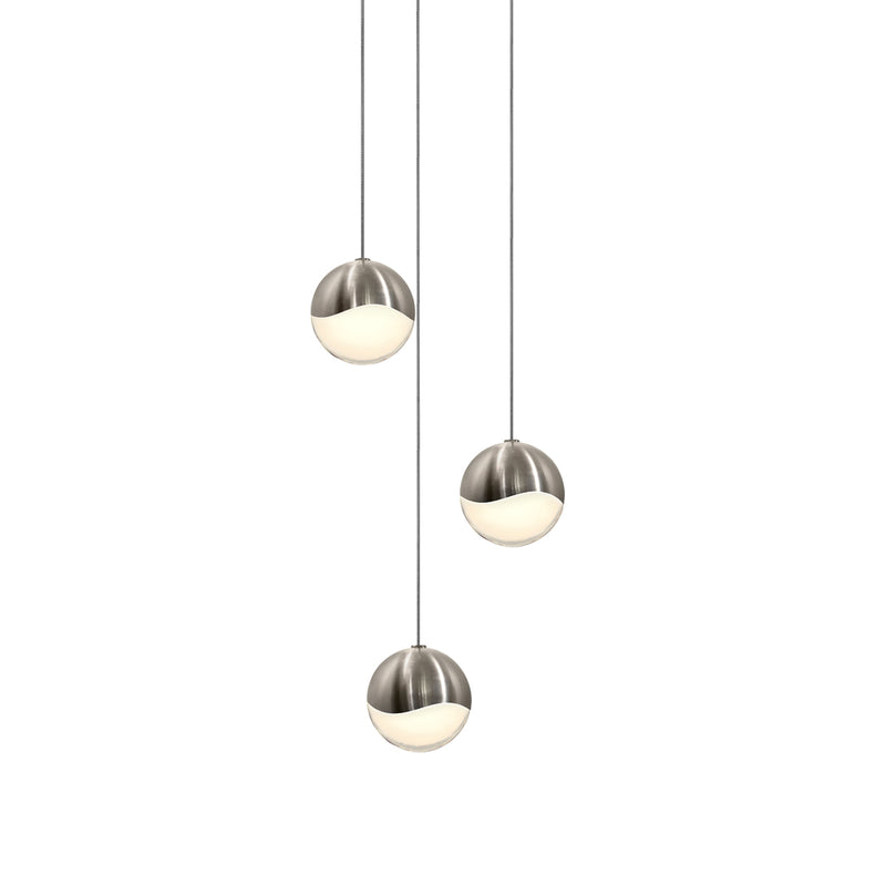 Sonneman 2914.13-MED LED Pendant, Satin Nickel