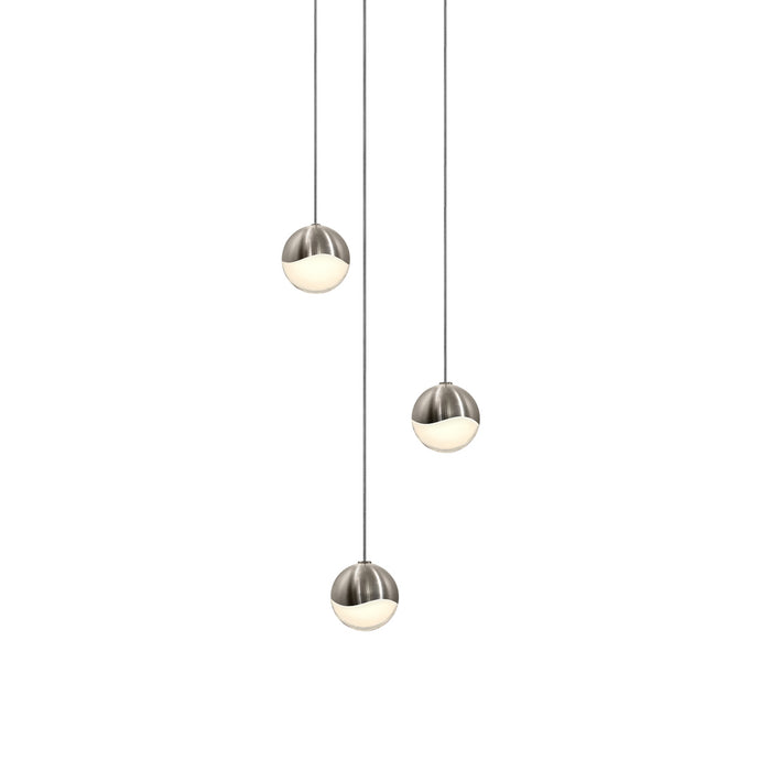 Sonneman 2914.13-SML LED Pendant, Satin Nickel