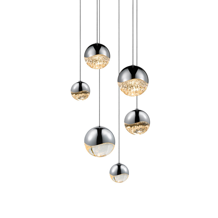 Sonneman 2915.01-AST LED Pendant, Polished Chrome