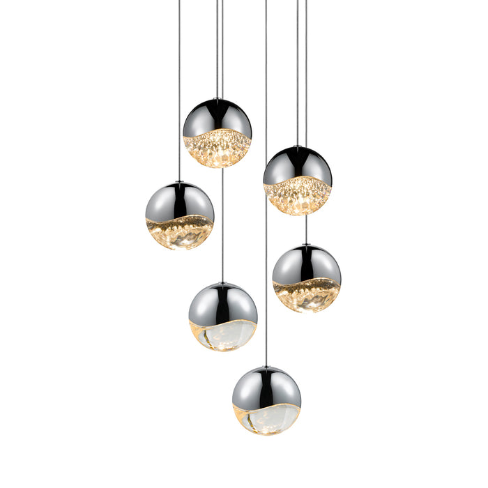 Sonneman 2915.01-LRG LED Pendant, Polished Chrome