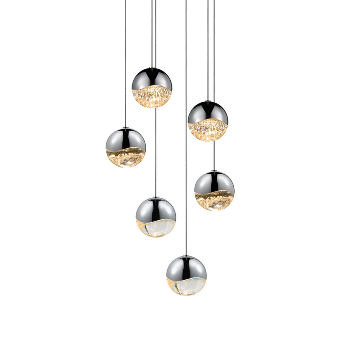 Sonneman 2915.01-MED LED Pendant, Polished Chrome