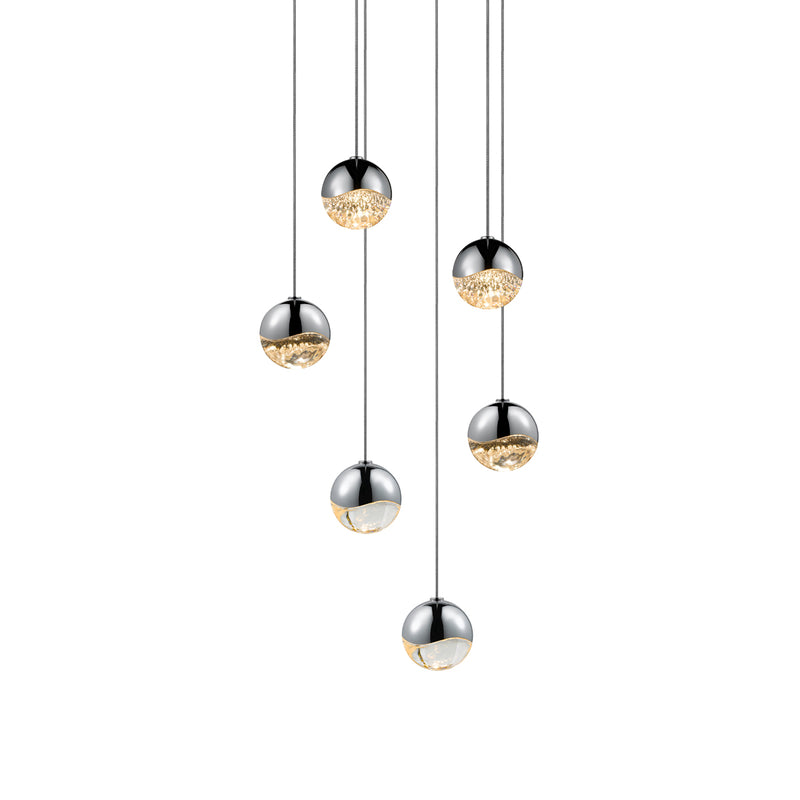 Sonneman 2915.01-SML LED Pendant, Polished Chrome