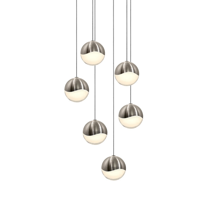Sonneman 2915.13-MED LED Pendant, Satin Nickel
