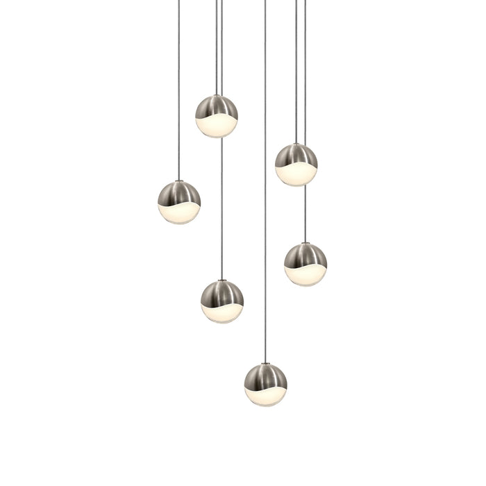 Sonneman 2915.13-SML LED Pendant, Satin Nickel