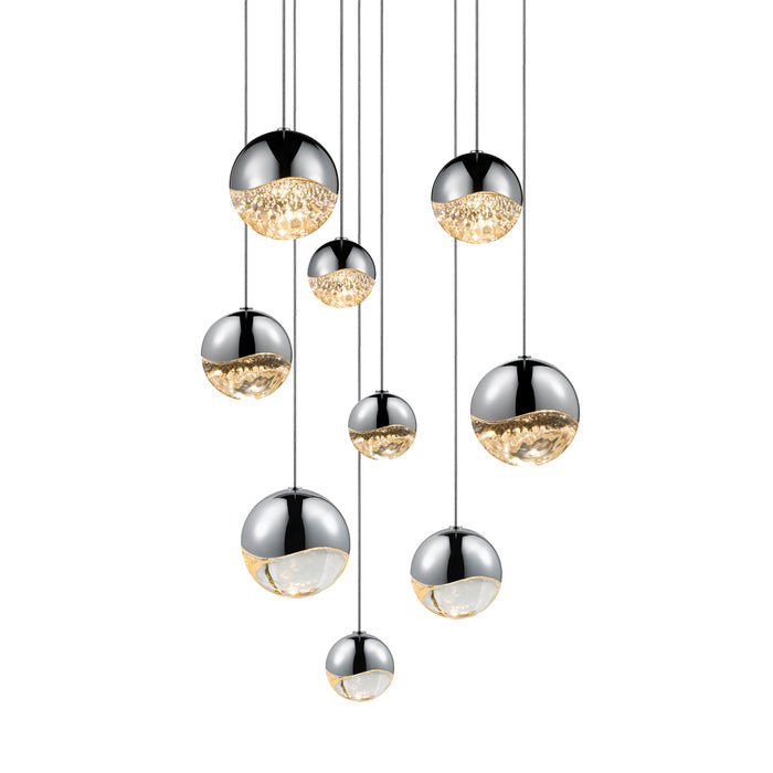 Sonneman 2916.01-AST LED Pendant, Polished Chrome