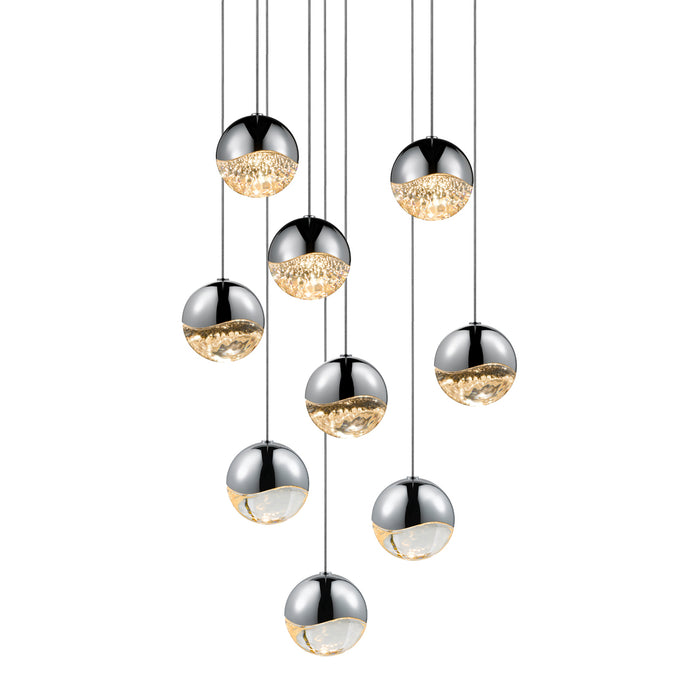 Sonneman 2916.01-MED LED Pendant, Polished Chrome