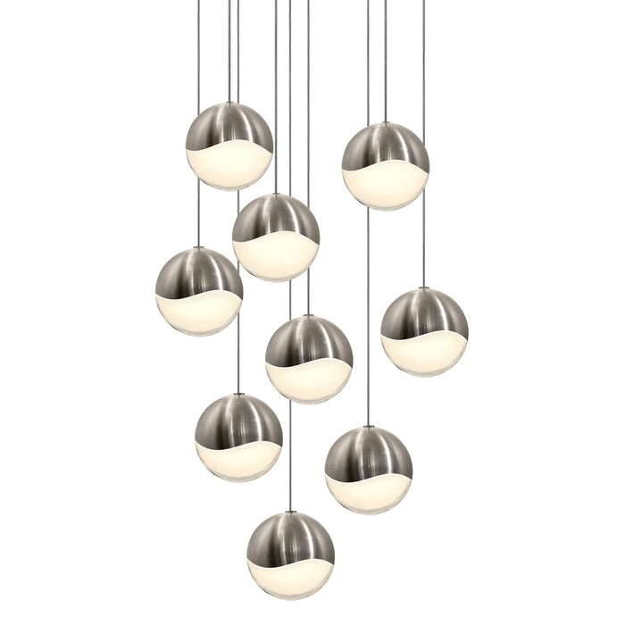 Sonneman 2916.13-LRG LED Pendant, Satin Nickel