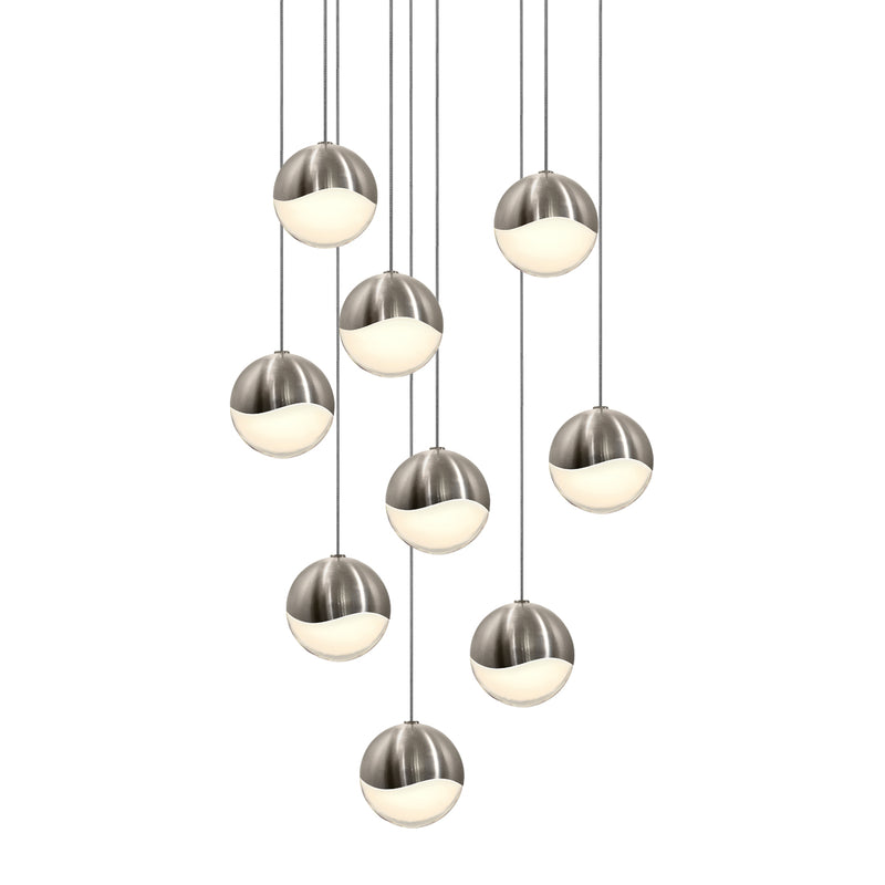 Sonneman 2916.13-MED LED Pendant, Satin Nickel
