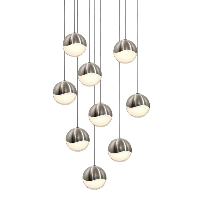 Sonneman 2916.13-MED LED Pendant, Satin Nickel