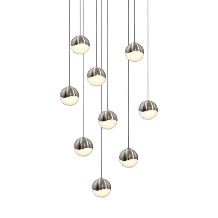 Sonneman 2916.13-SML LED Pendant, Satin Nickel