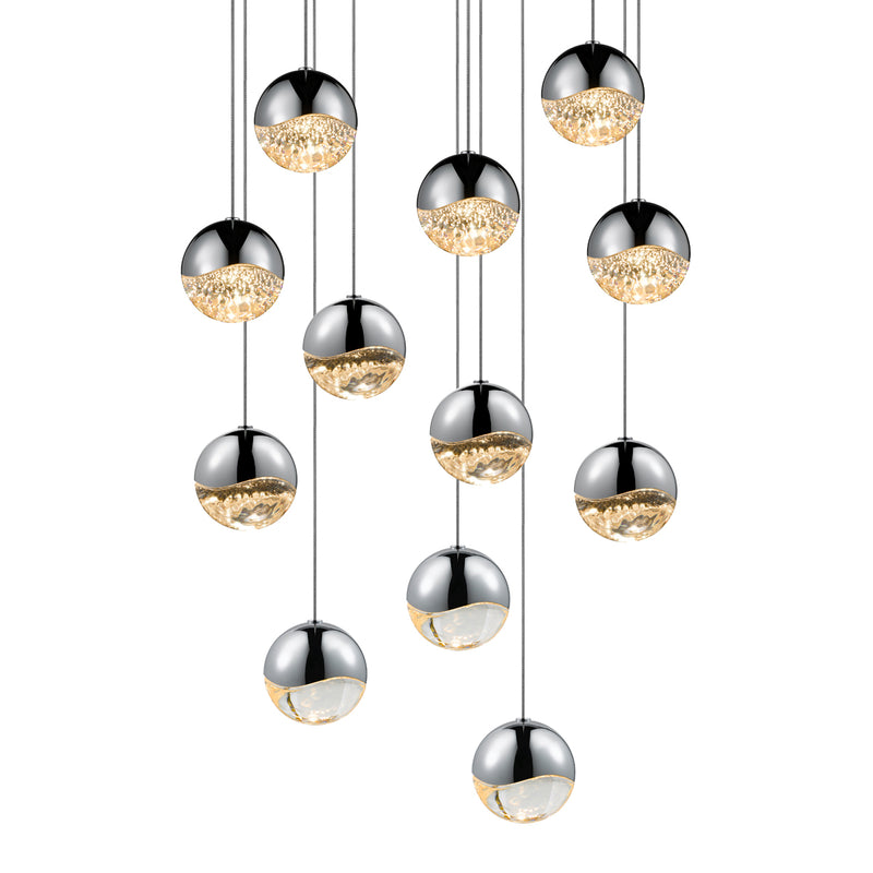 Sonneman 2917.01-MED LED Pendant, Polished Chrome