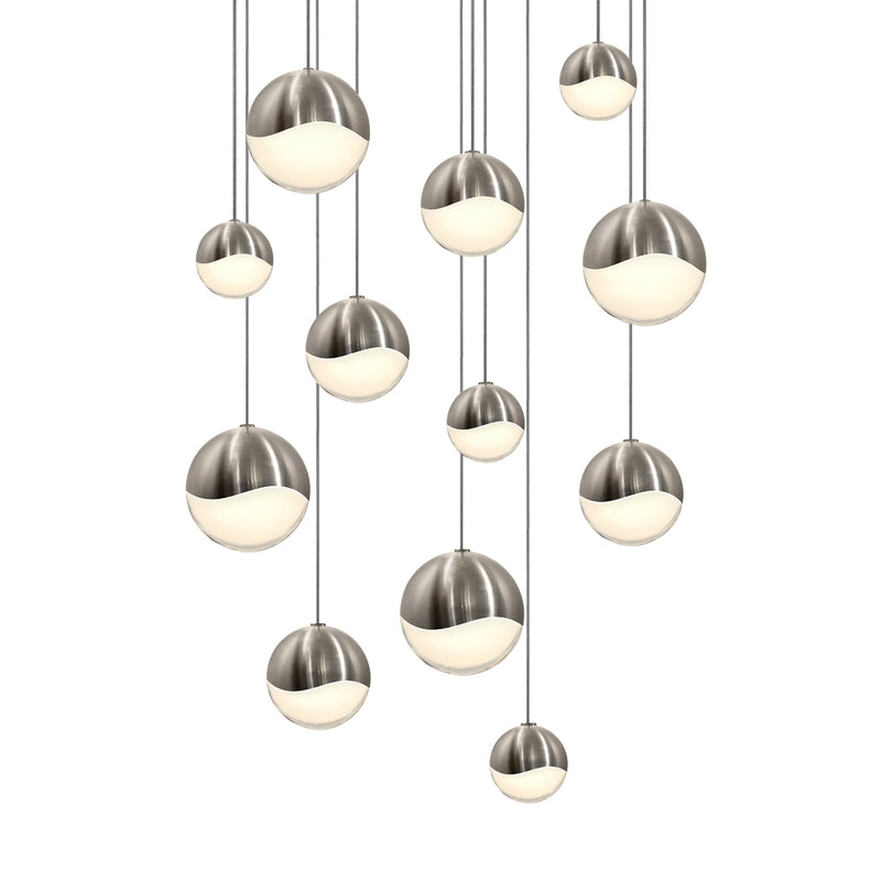 Sonneman 2917.13-AST LED Pendant, Satin Nickel