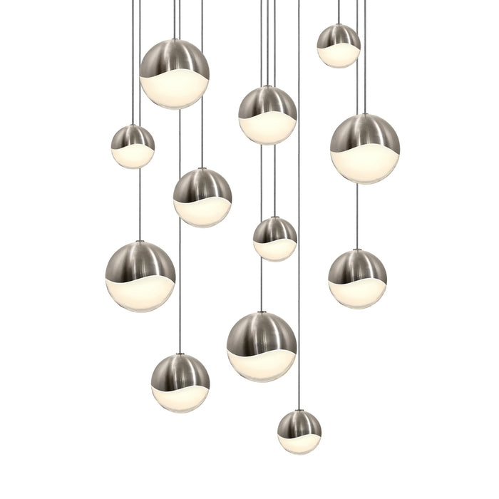 Sonneman 2917.13-AST LED Pendant, Satin Nickel
