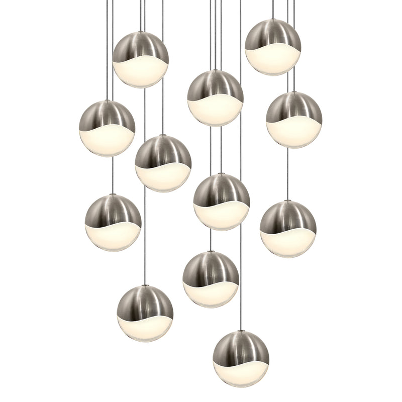 Sonneman 2917.13-LRG LED Pendant, Satin Nickel