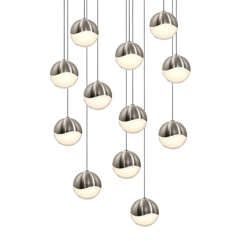 Sonneman 2917.13-MED LED Pendant, Satin Nickel