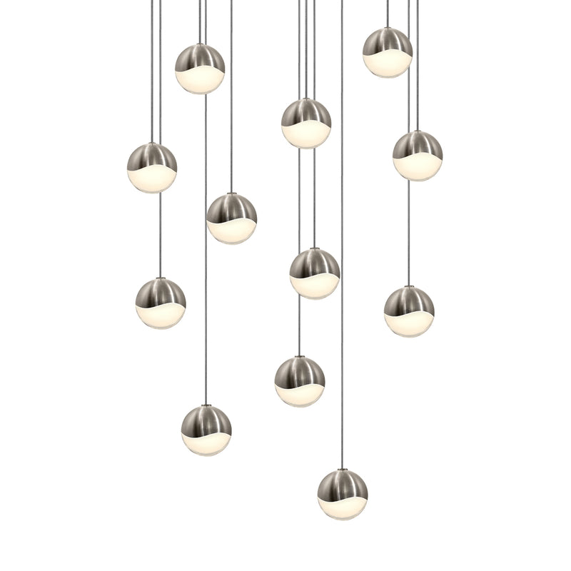 Sonneman 2917.13-SML LED Pendant, Satin Nickel