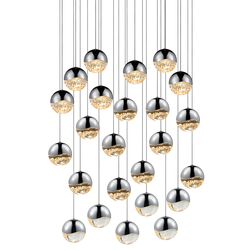 Sonneman 2918.01-LRG LED Pendant, Polished Chrome