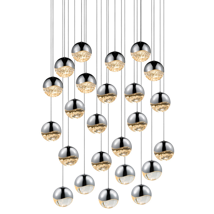 Sonneman 2918.01-LRG LED Pendant, Polished Chrome