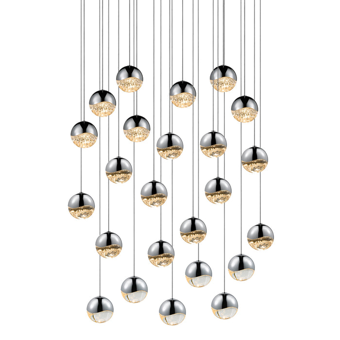 Sonneman 2918.01-MED LED Pendant, Polished Chrome