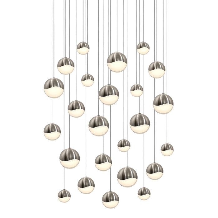 Sonneman 2918.13-AST LED Pendant, Satin Nickel