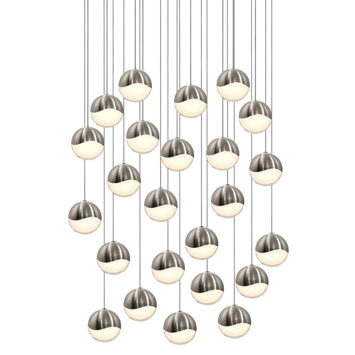 Sonneman 2918.13-LRG LED Pendant, Satin Nickel