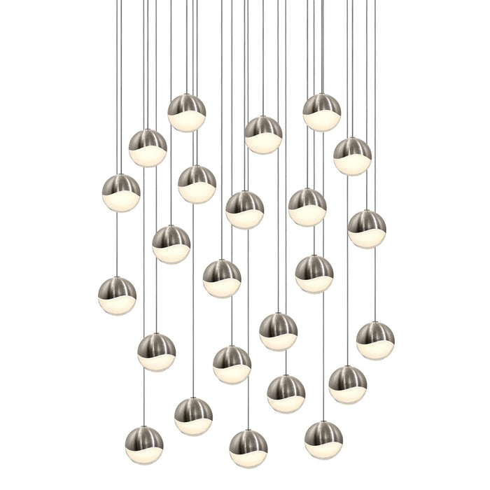 Sonneman 2918.13-MED LED Pendant, Satin Nickel