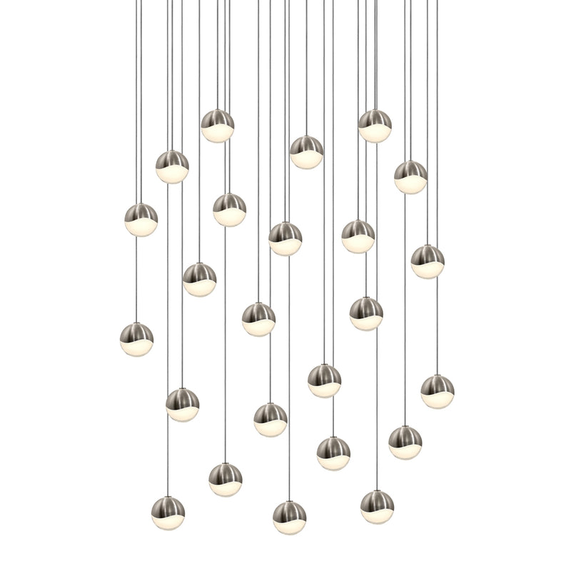 Sonneman 2918.13-SML LED Pendant, Satin Nickel