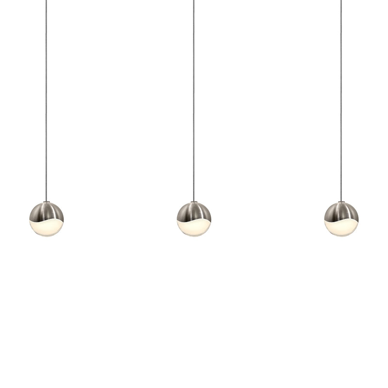 Sonneman 2920.13-SML LED Pendant, Satin Nickel