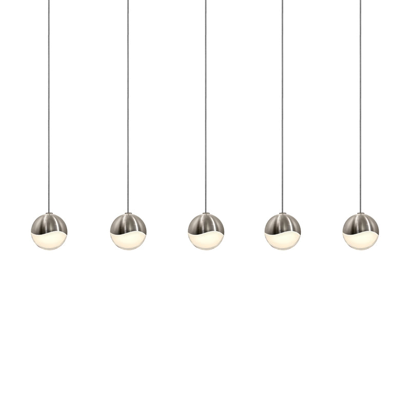 Sonneman 2921.13-SML LED Pendant, Satin Nickel