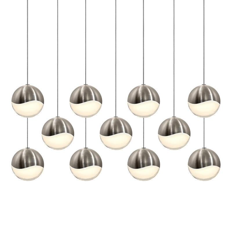 Sonneman 2922.13-LRG LED Pendant, Satin Nickel