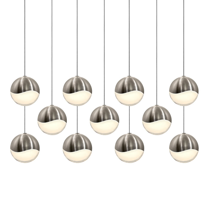 Sonneman 2922.13-LRG LED Pendant, Satin Nickel