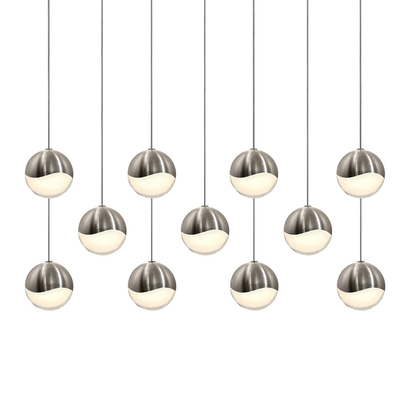 Sonneman 2922.13-MED LED Pendant, Satin Nickel