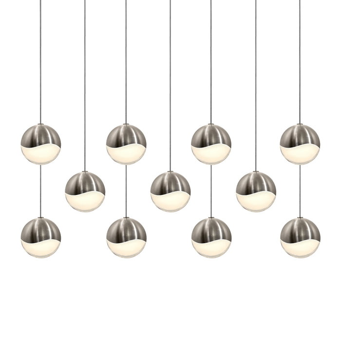 Sonneman 2922.13-MED LED Pendant, Satin Nickel