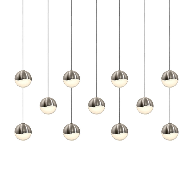 Sonneman 2922.13-SML LED Pendant, Satin Nickel