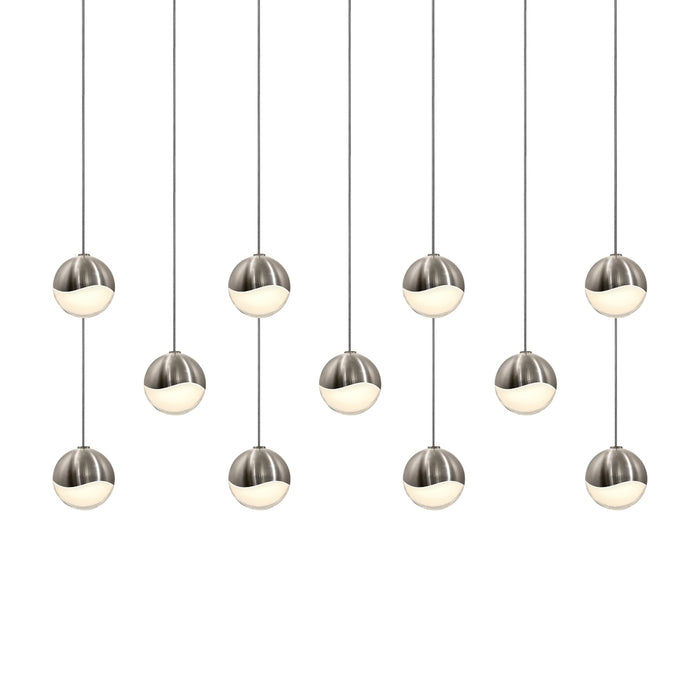 Sonneman 2922.13-SML LED Pendant, Satin Nickel